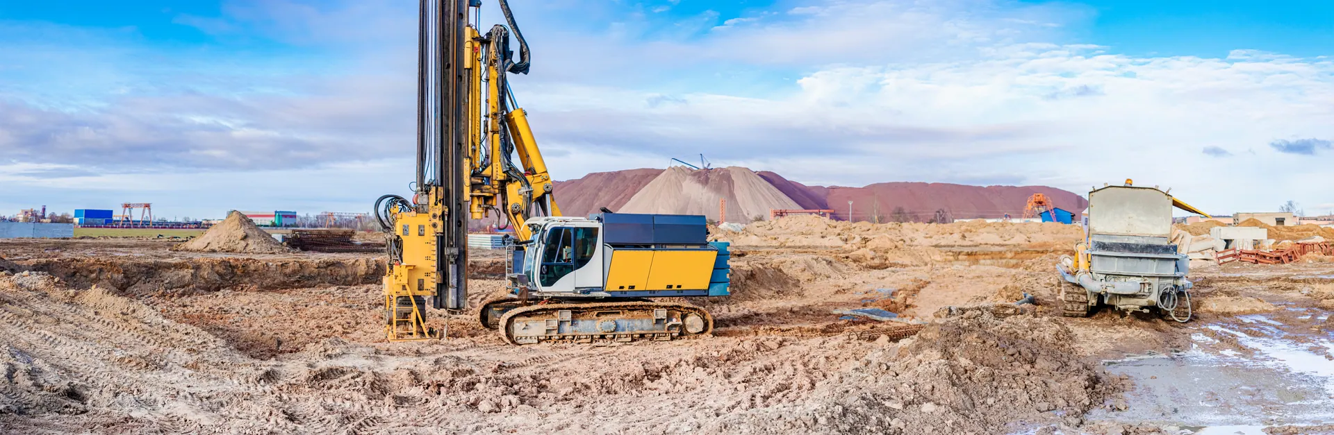 Marine piling works